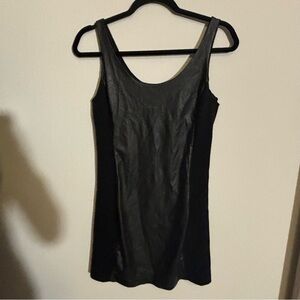 Free People faux leather mini dress